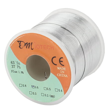 0.6mm 400G 63/37 Rosin Core Flux 1.8% Tin Lead Roll Soldering Wire 